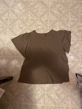Old Navy Olive Short Sleeve Relaxed Tee